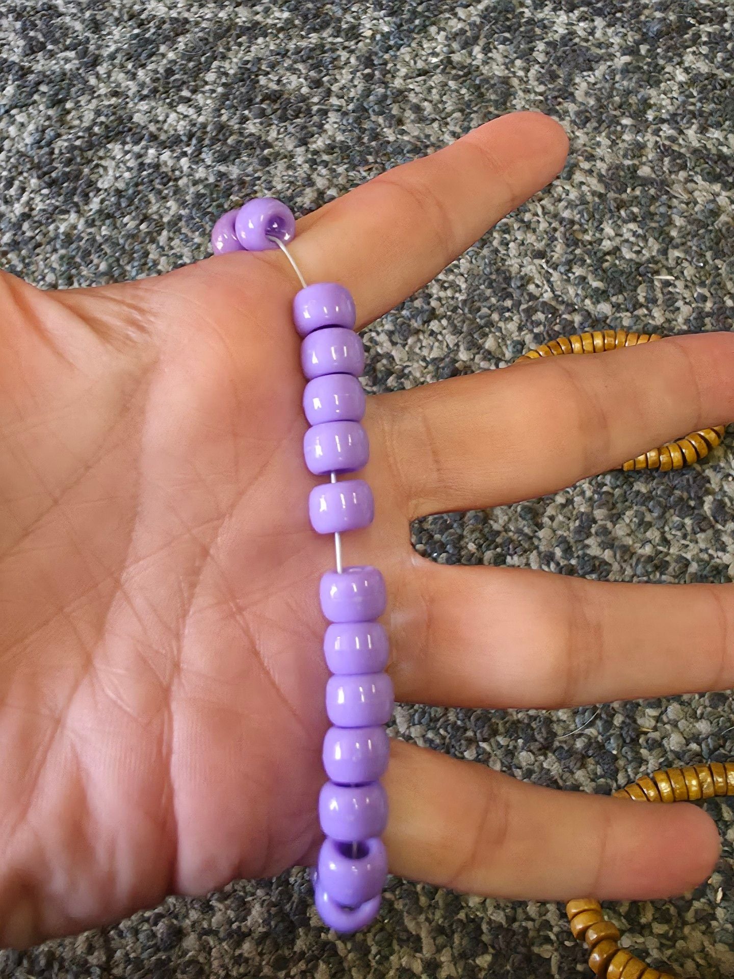 Beaded Bracelet Set Handcrafted Wood And Acrylic 5