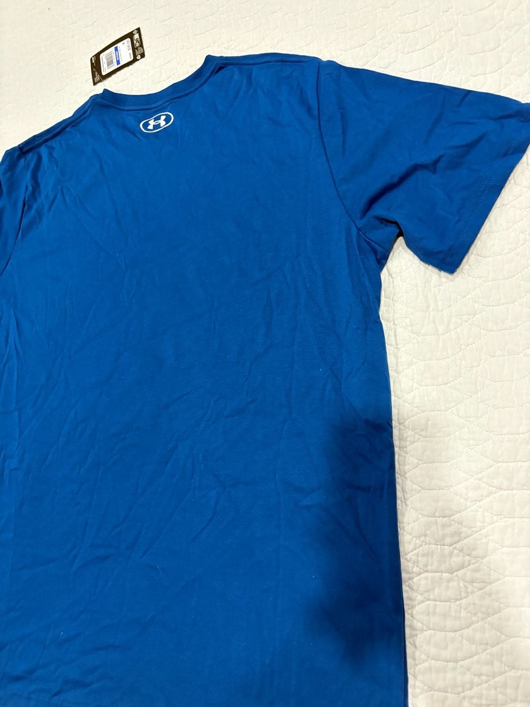 Under Armour Collegiate Crest T-Shirt Men’s XL Varsity Blue Graphic Tee 9