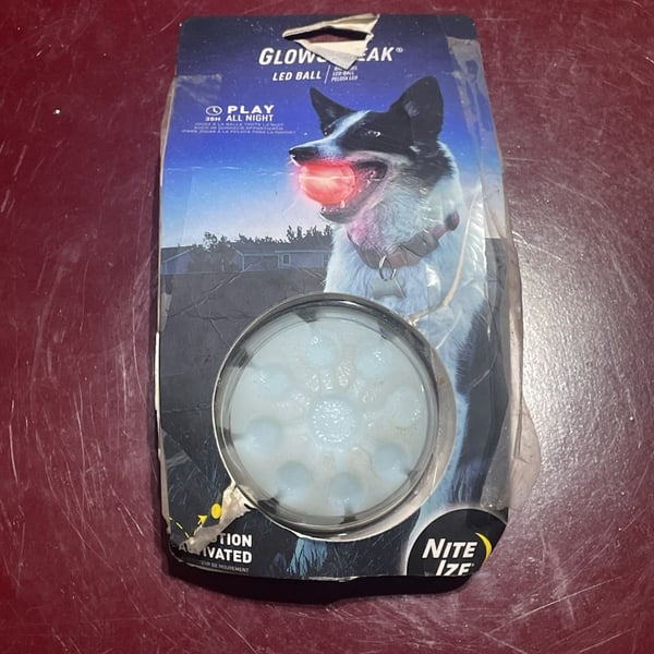 Nite Ize GlowStreak LED Ball Dog Toy