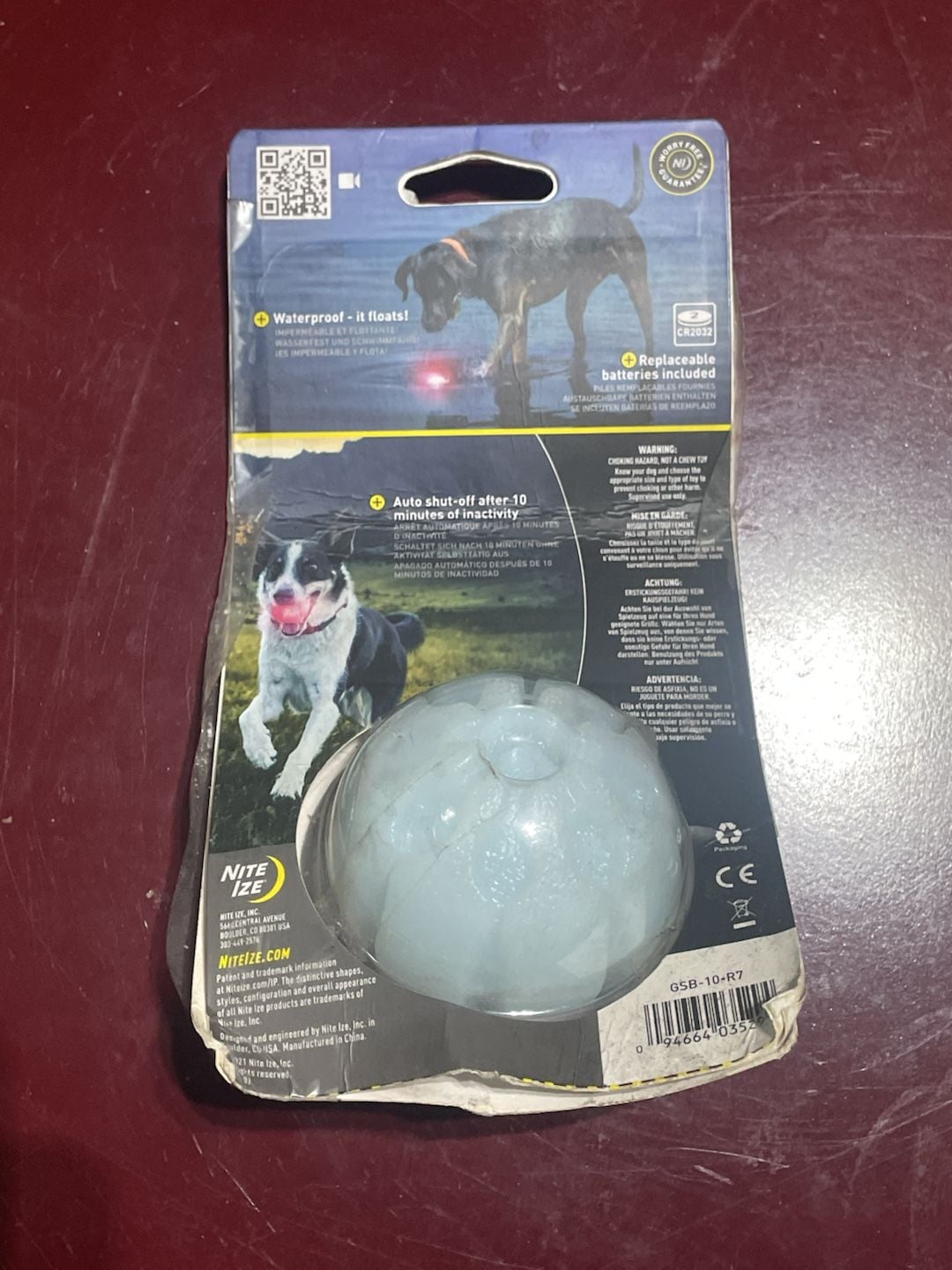 Nite Ize GlowStreak LED Ball Dog Toy 2