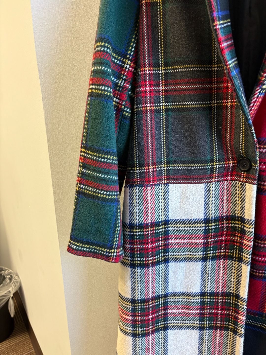 Current Mood Taste Of Fury Mixed Plaid Coat Red Multi 8