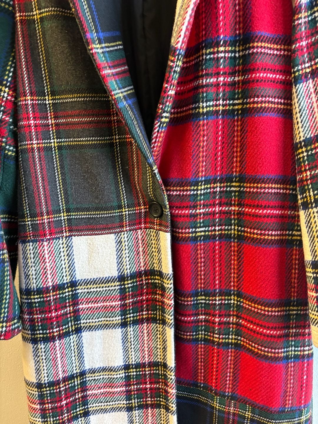 Current Mood Taste Of Fury Mixed Plaid Coat Red Multi 9