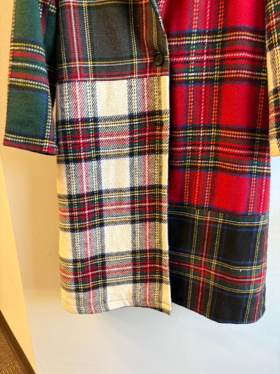 Current Mood Taste Of Fury Mixed Plaid Coat Red Multi 12