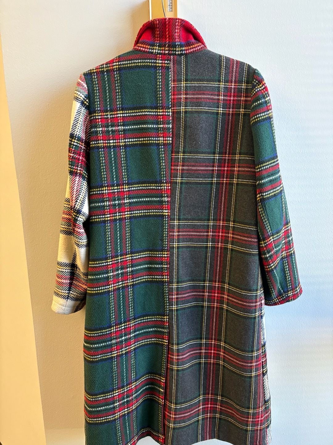Current Mood Taste Of Fury Mixed Plaid Coat Red Multi 13