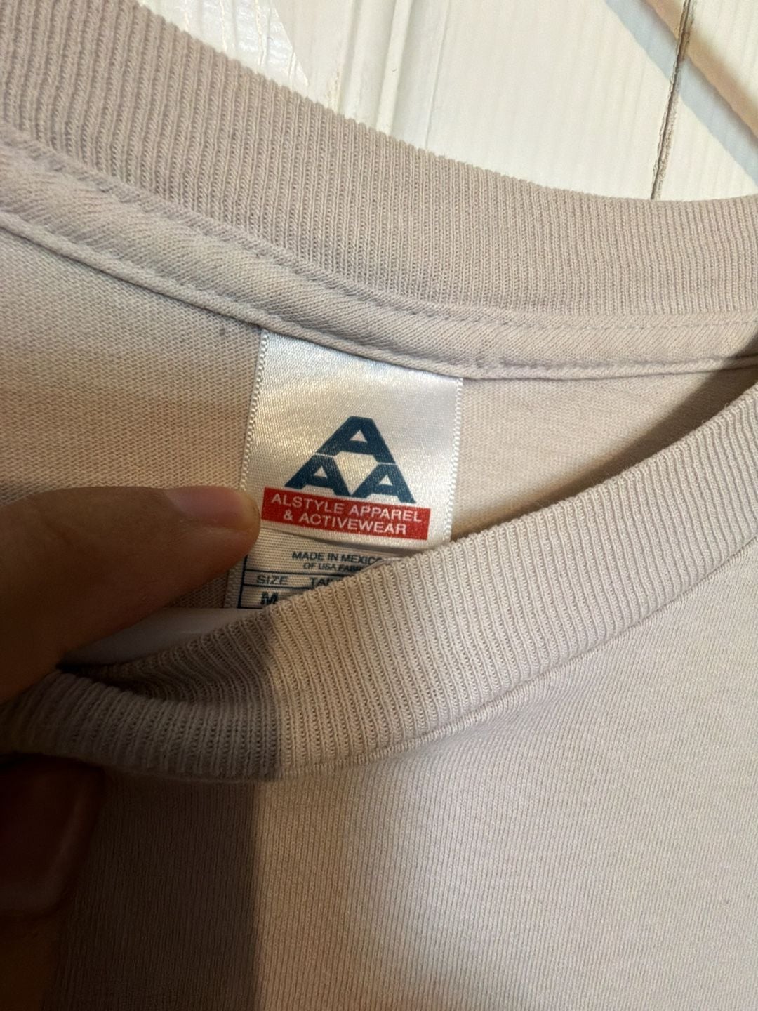Alstyle Apparel & Activewear Deas Vail Graphic T-Shirt Size M Beige 4