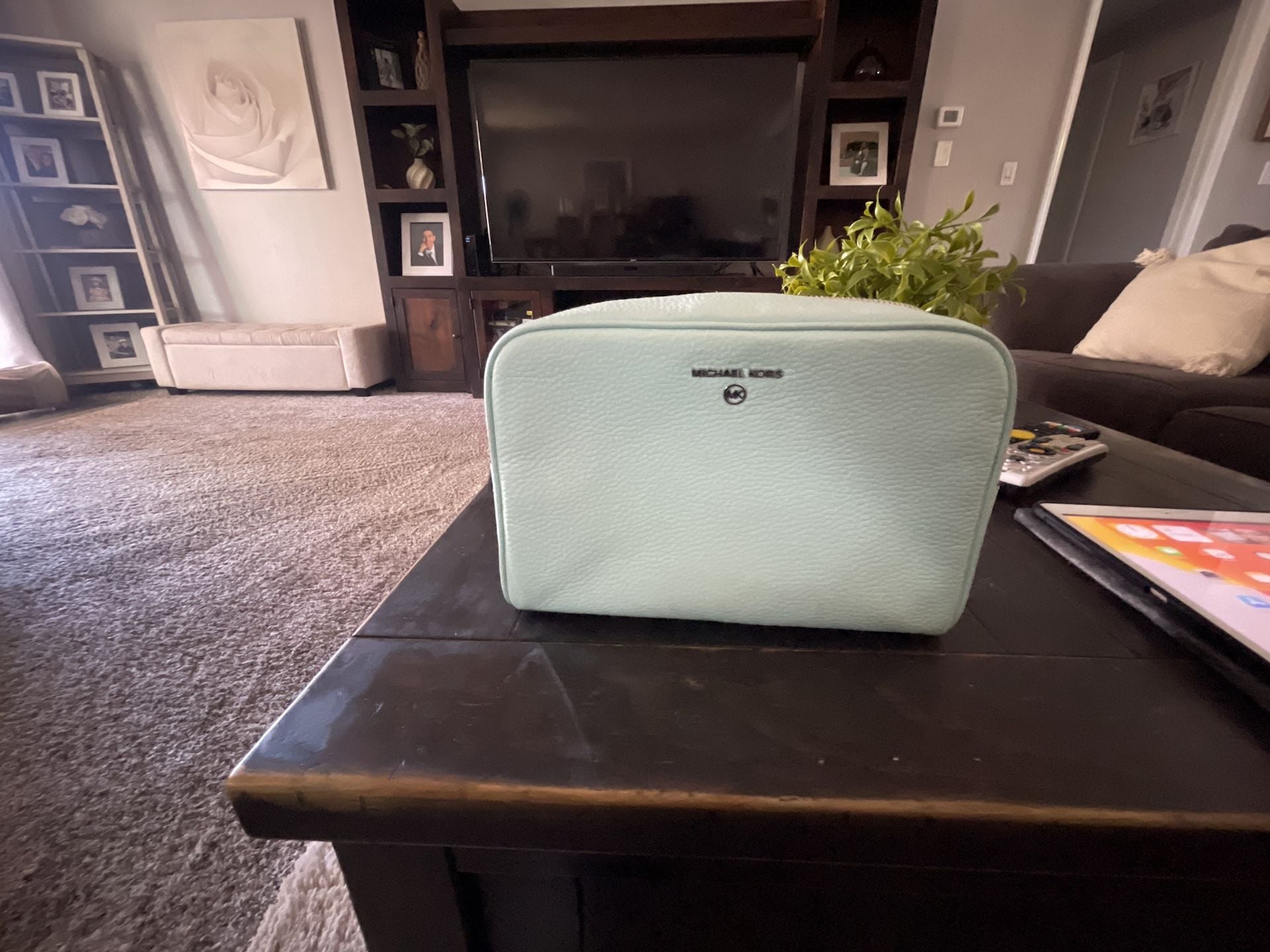Michael kors Travel Pouch Clutch Aqua Green 3