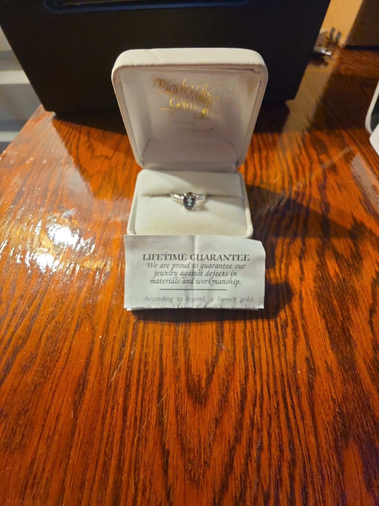Coleman Black Hills Gold Mystic Topaz 10K White Gold Ring 2