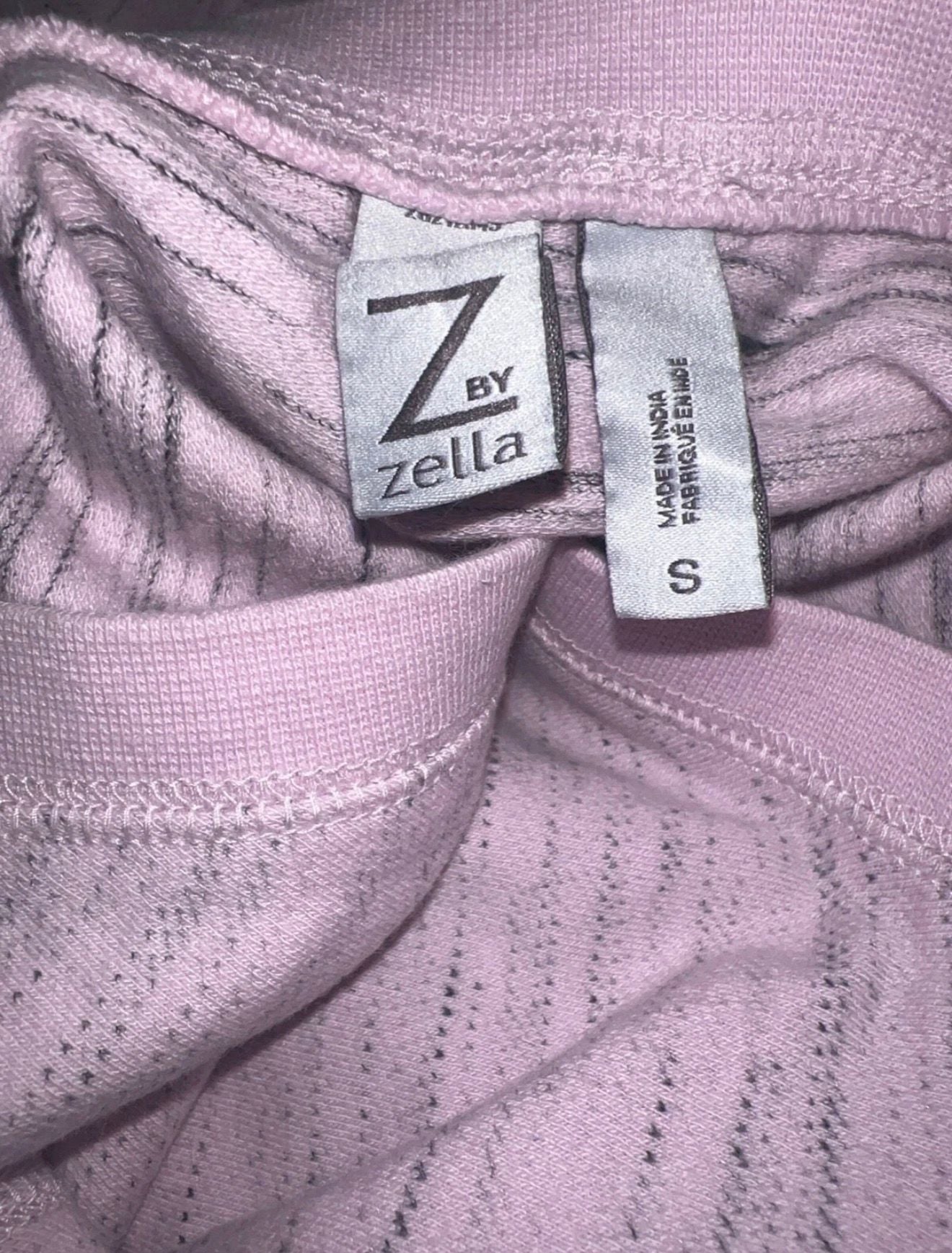 Zella Long Sleeve Pullover Sweatshirt Size S Pink Marled Textured 4