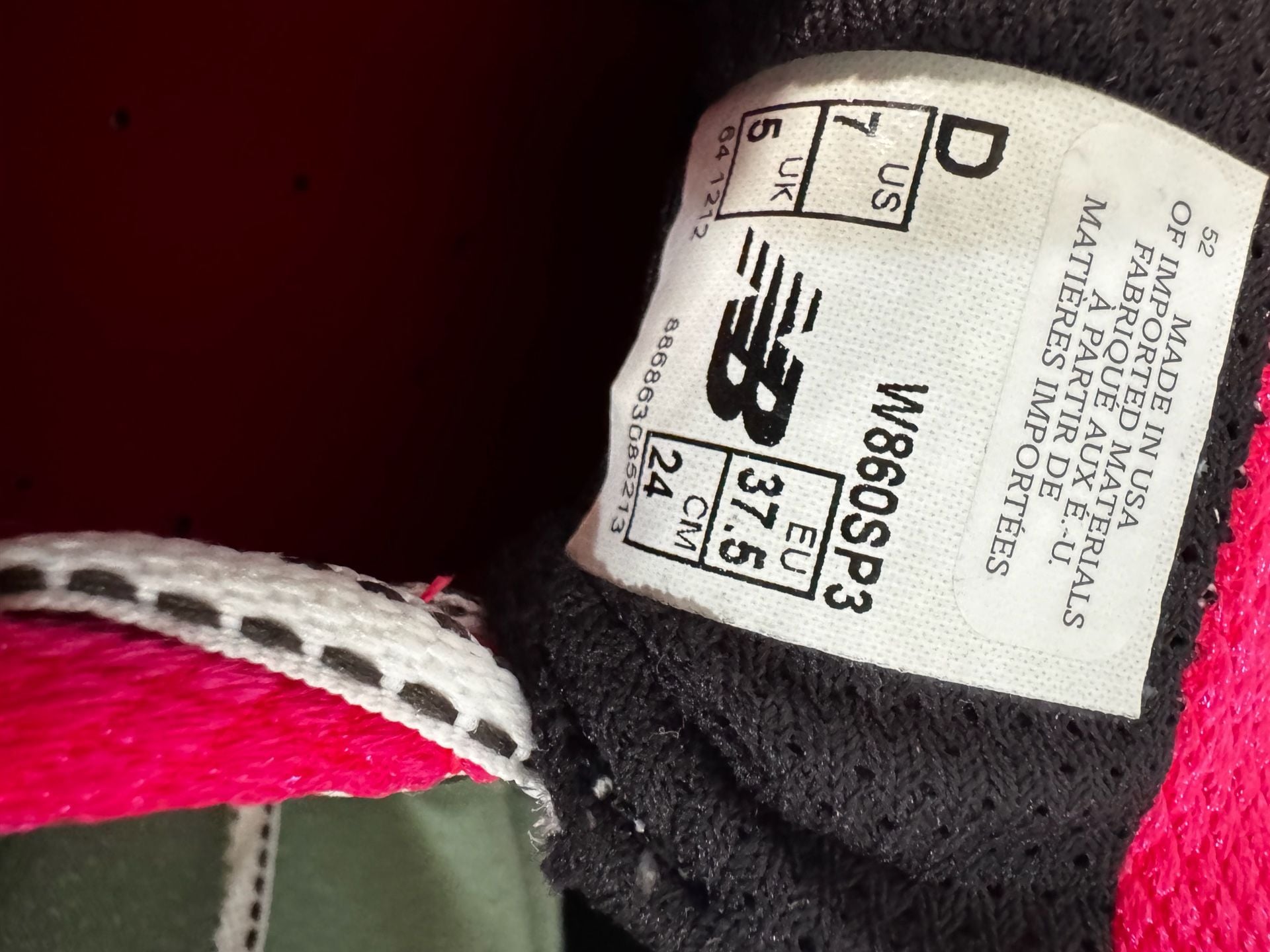 New Balance 860v3 Silver Pink Running Shoes 10