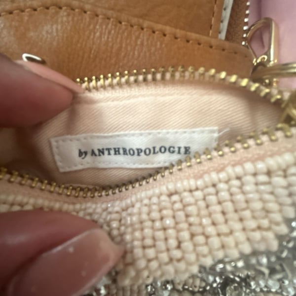 by ANTHROPOLOGIE Beaded Coin Purse Pouch