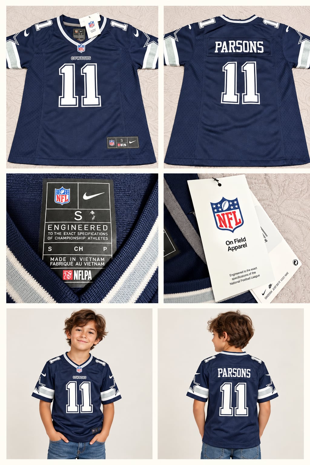 Kids Nike Dallas Cowboys Micah Parsons #11 Jersey Youth Small NWT 2