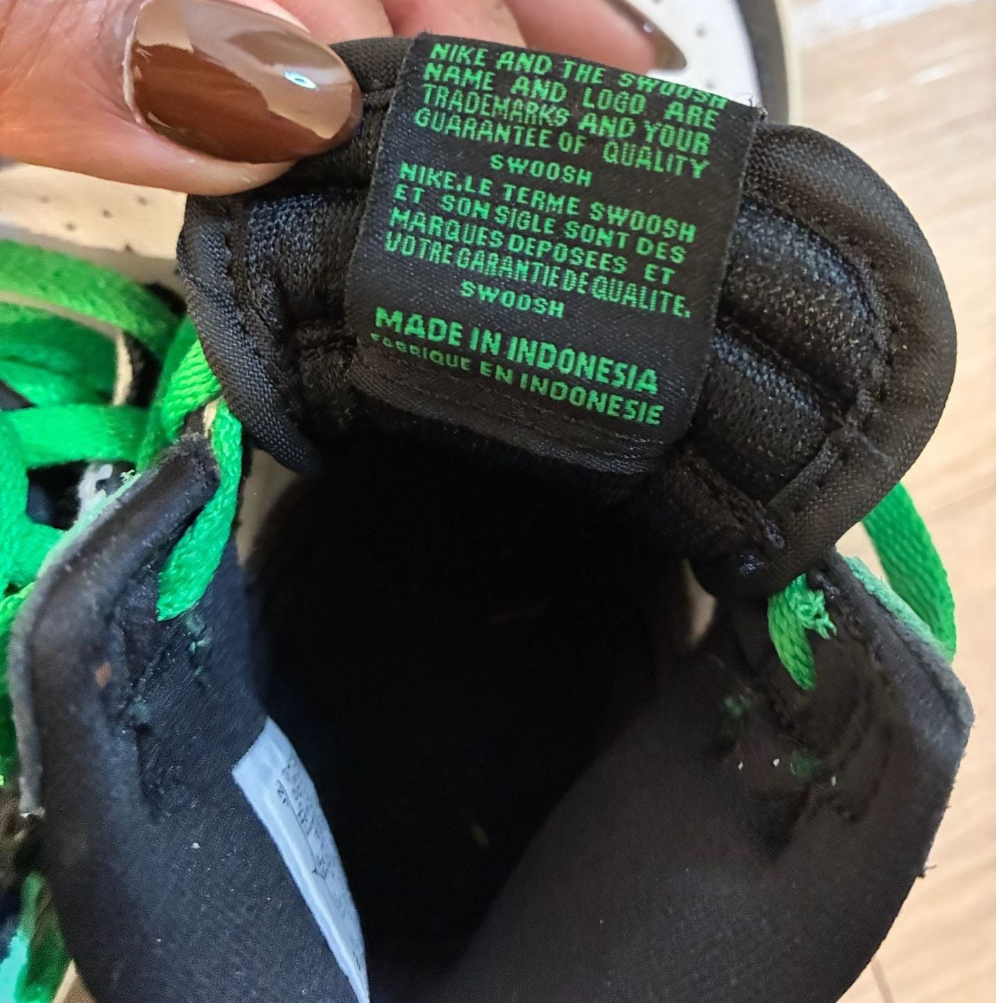 Nike Air Jordan 1 Retro High OG Lucky Green Size 8C Toddler 9