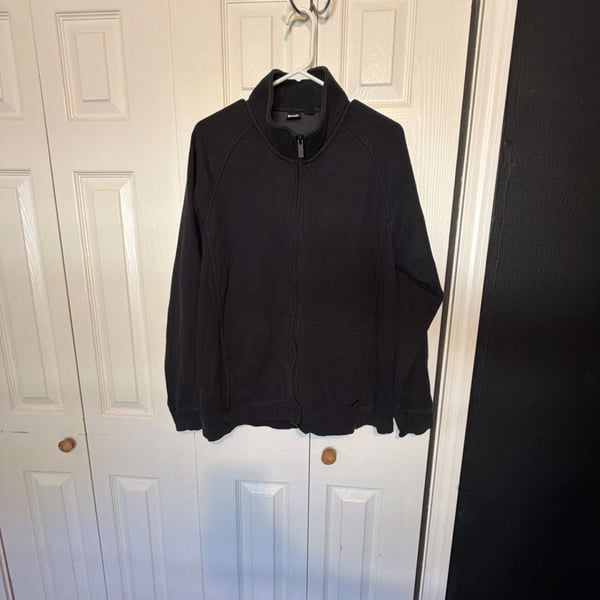 Bench Urbanwear Full Zip Fleece Jacket Size L Black