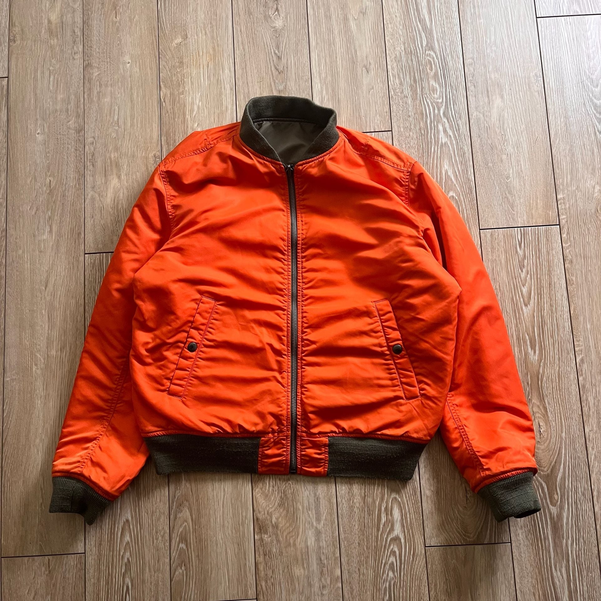 Polo Ralph Lauren MA-1 Flight Jacket Green Military Patches 9