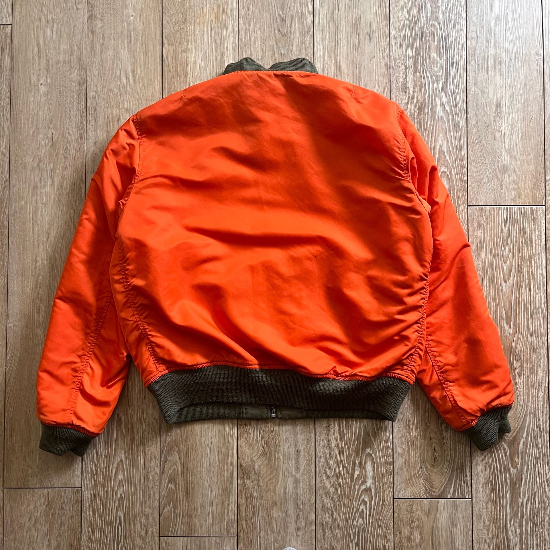 Polo Ralph Lauren MA-1 Flight Jacket Green Military Patches 10