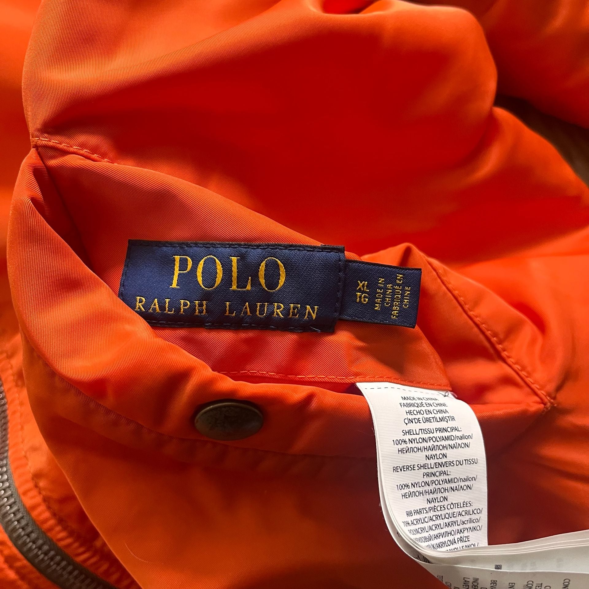 Polo Ralph Lauren MA-1 Flight Jacket Green Military Patches 11