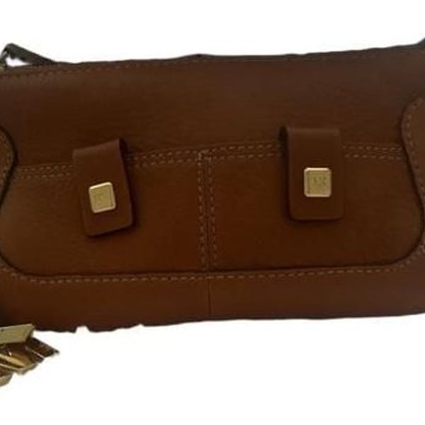 MICHAEL Michael Kors Brown Leather Wristlet Handbag