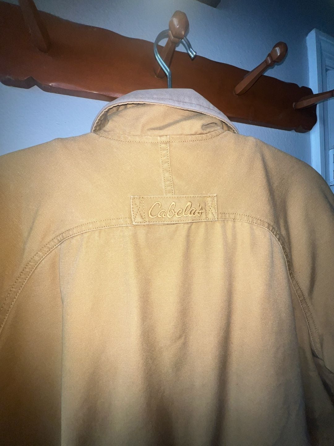 Cabela's Canvas Trench Coat Size S Reg Tan 6