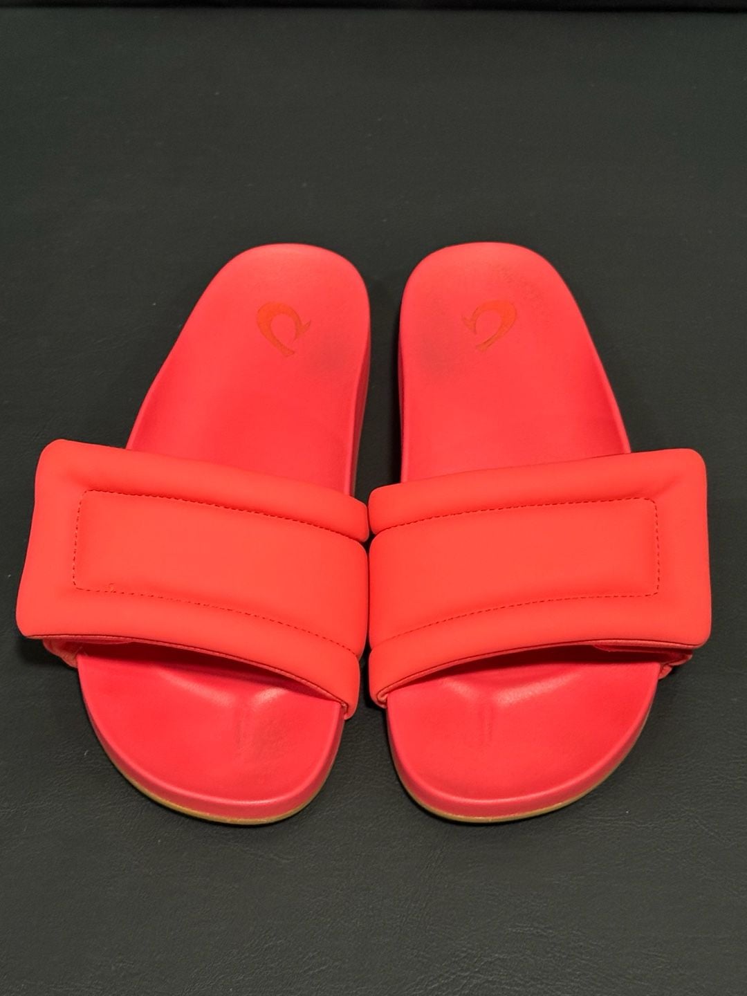 OluKai Sunbeam Slide Sandal Orange Padded Sandals Shoes Womens 9 3