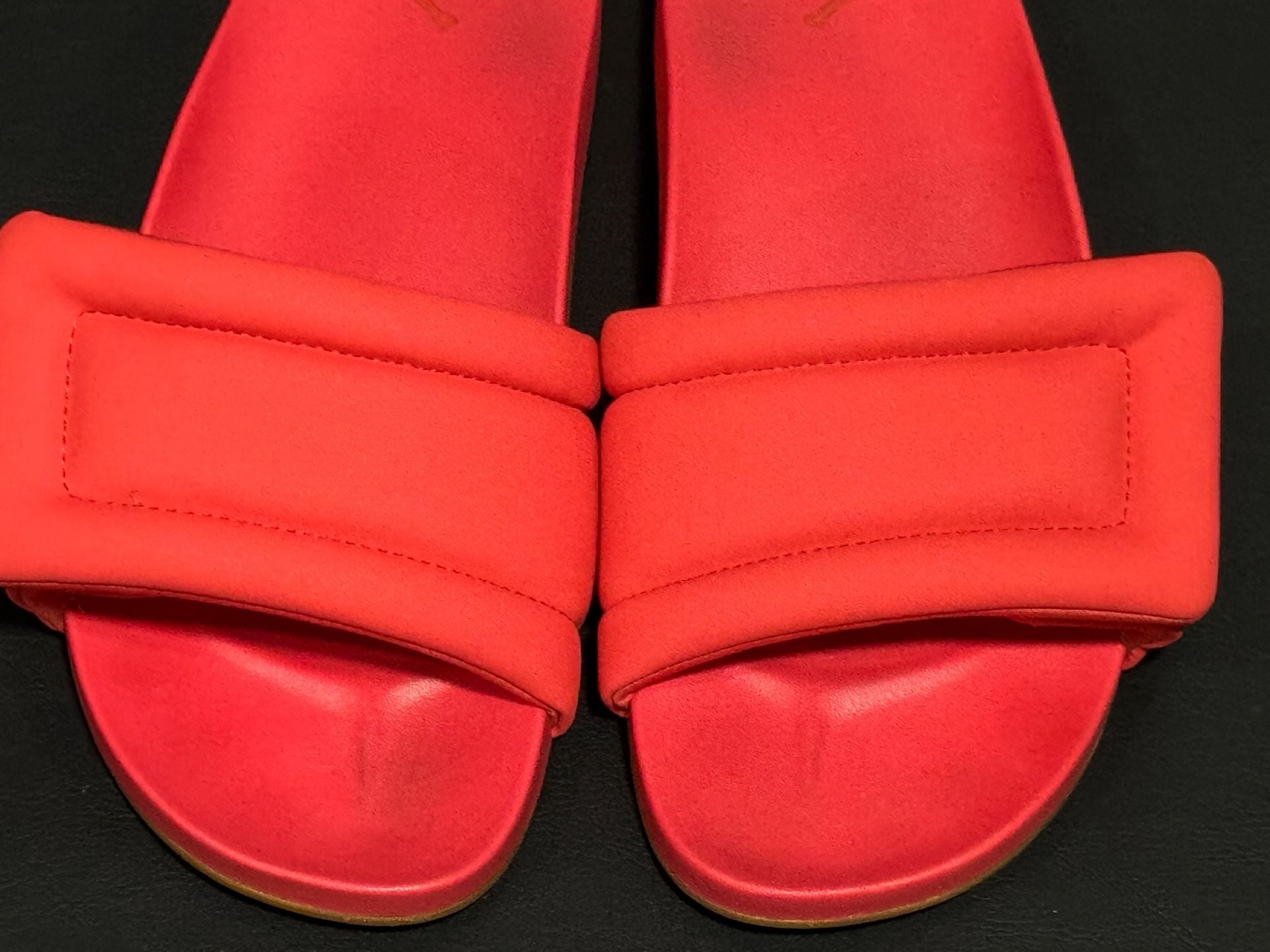 OluKai Sunbeam Slide Sandal Orange Padded Sandals Shoes Womens 9 5