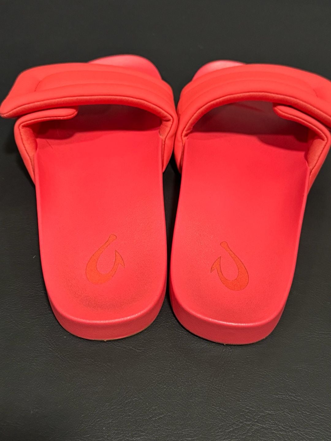 OluKai Sunbeam Slide Sandal Orange Padded Sandals Shoes Womens 9 9