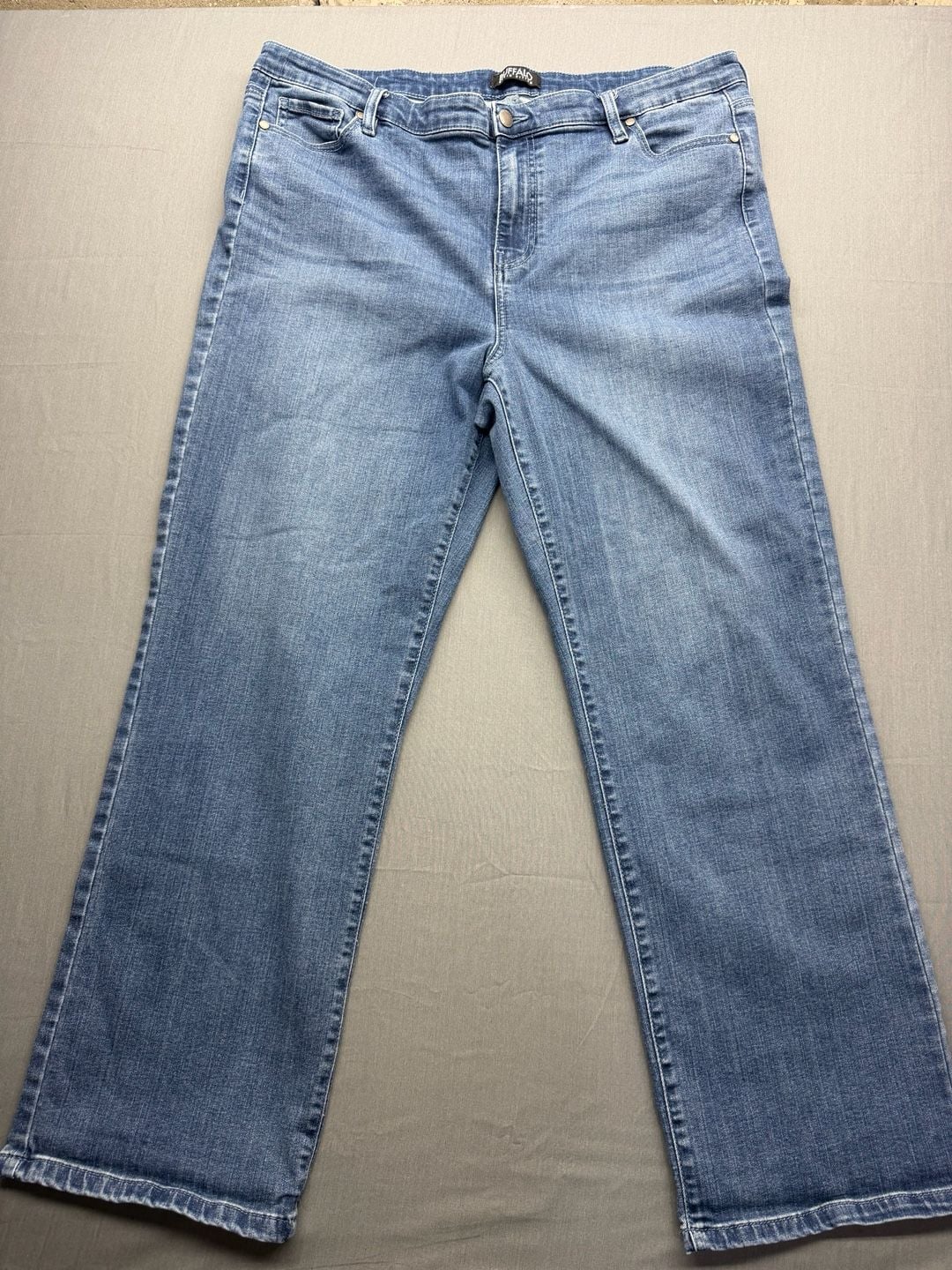 Buffalo David Bitton Alyssa Straight Leg Jeans Size 16/36 Blue Denim 3