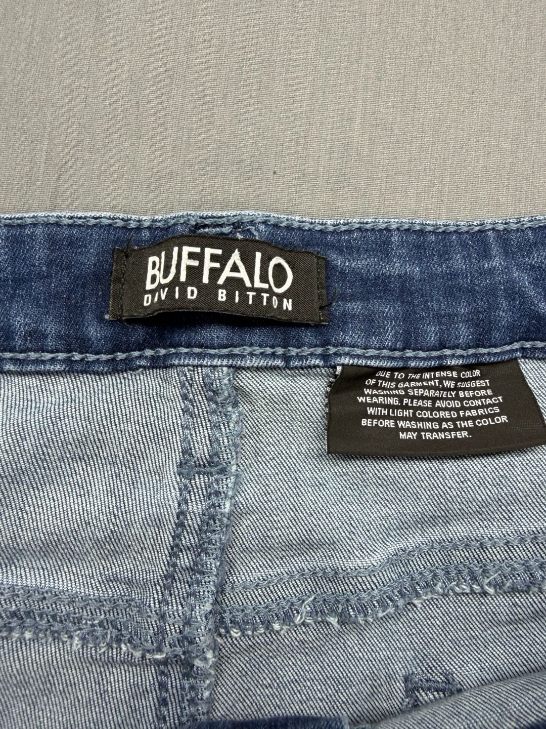 Buffalo David Bitton Alyssa Straight Leg Jeans Size 16/36 Blue Denim 4
