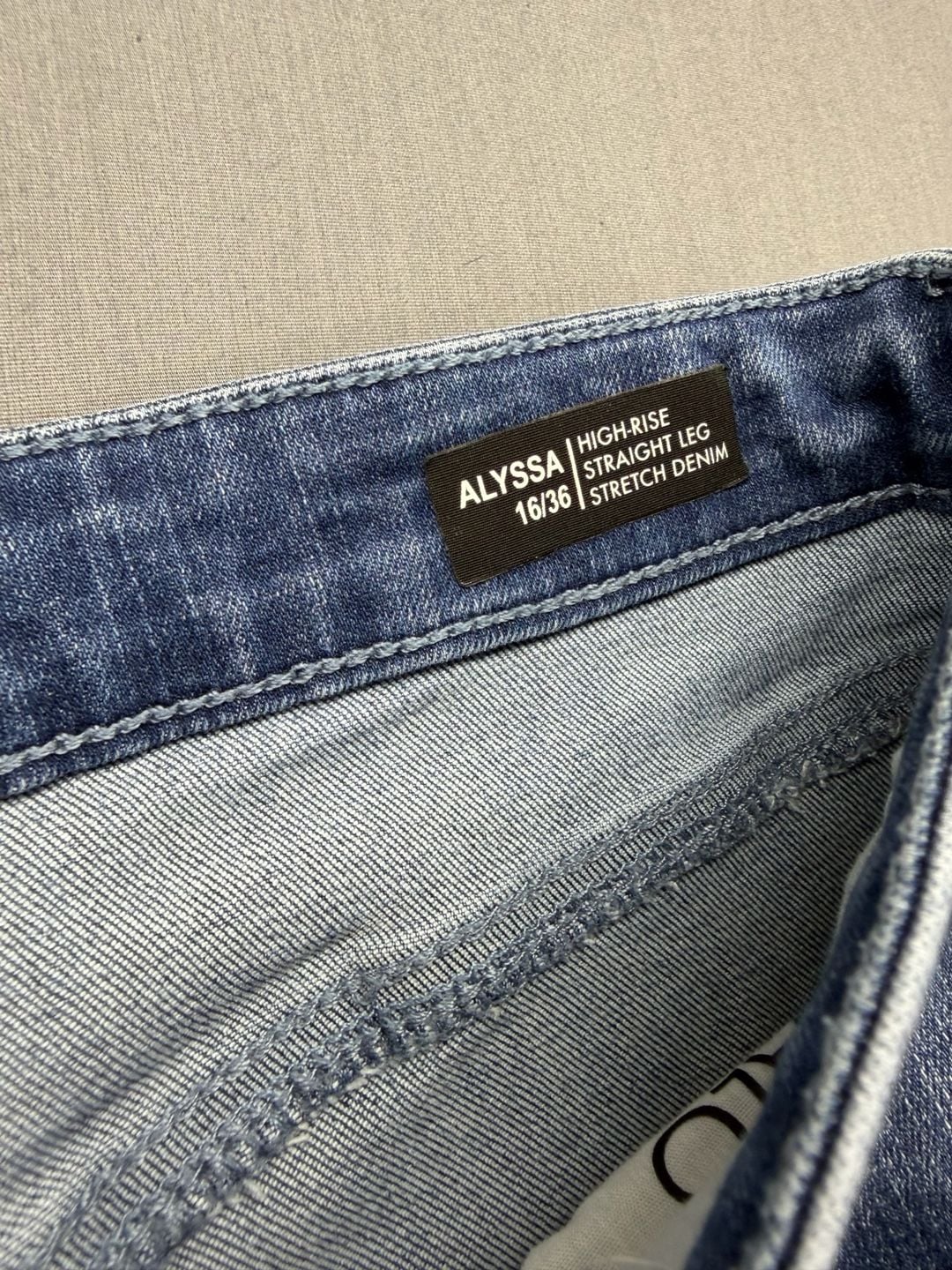 Buffalo David Bitton Alyssa Straight Leg Jeans Size 16/36 Blue Denim 5