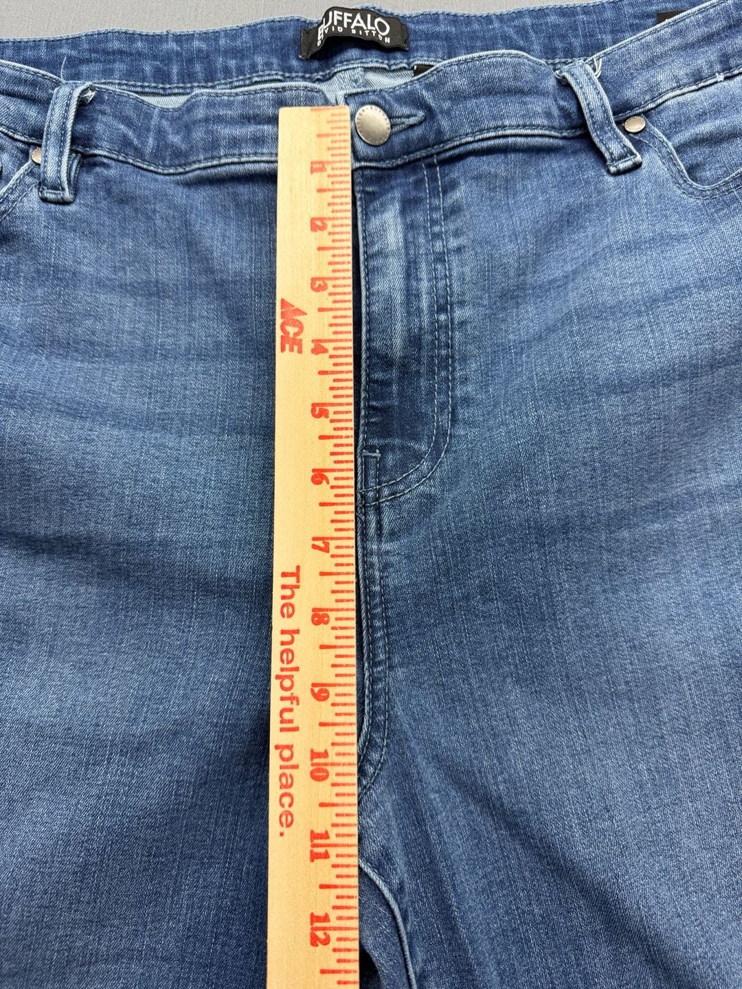 Buffalo David Bitton Alyssa Straight Leg Jeans Size 16/36 Blue Denim 7