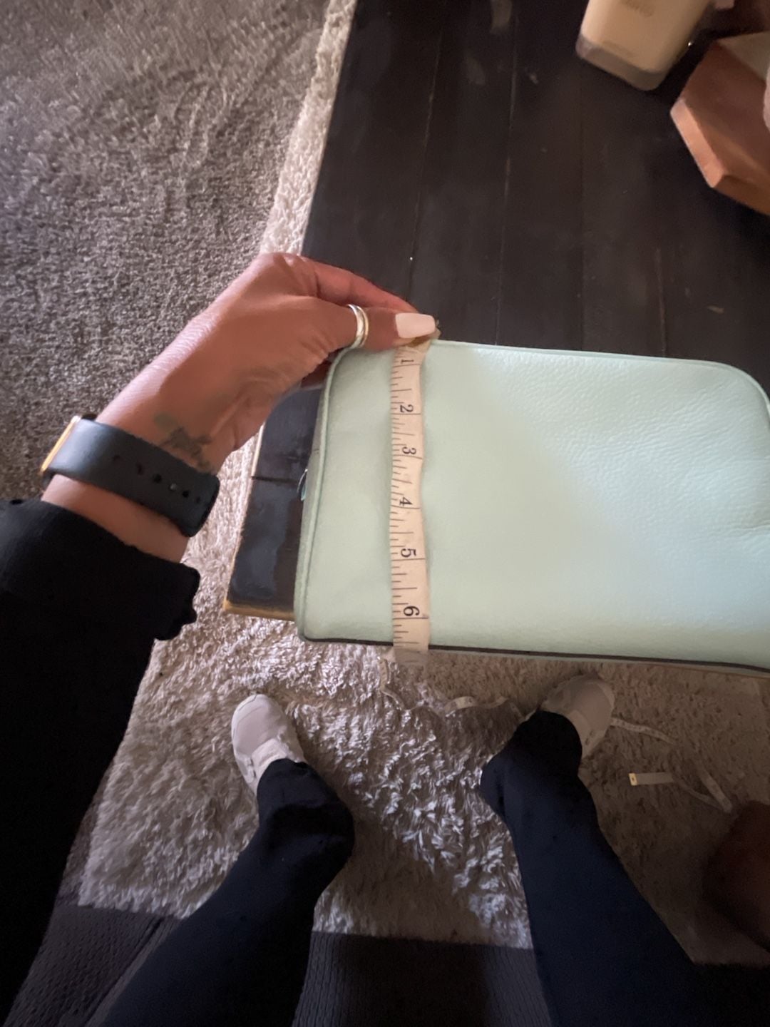 Michael kors Travel Pouch Clutch Aqua Green 8