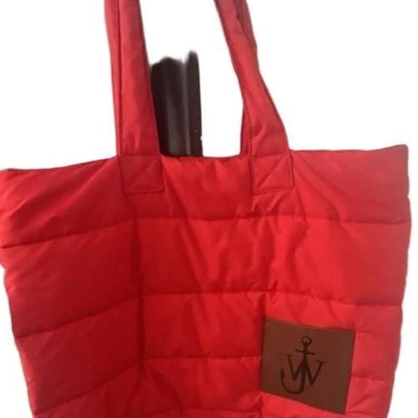 JW Anderson Puffer Tote Red