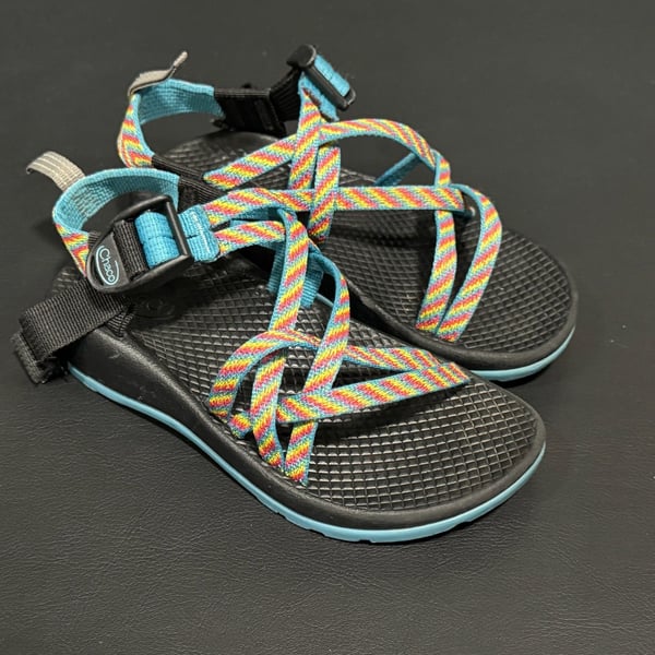 Chaco ZX/2 EcoTread Sandals Multicolor Rainbow Fiesta Girls 12