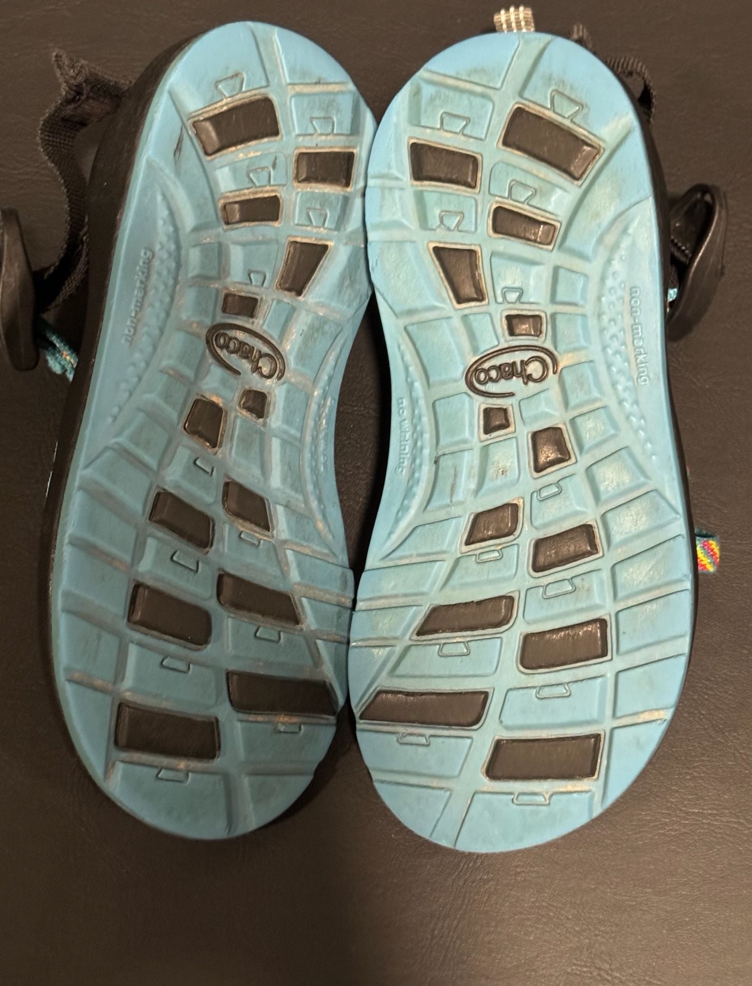 Chaco ZX/2 EcoTread Sandals Multicolor Rainbow Fiesta Girls 12 8