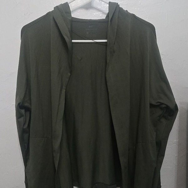 Nike Yoga Dri-Fit Open Front Hoodie Size S Green