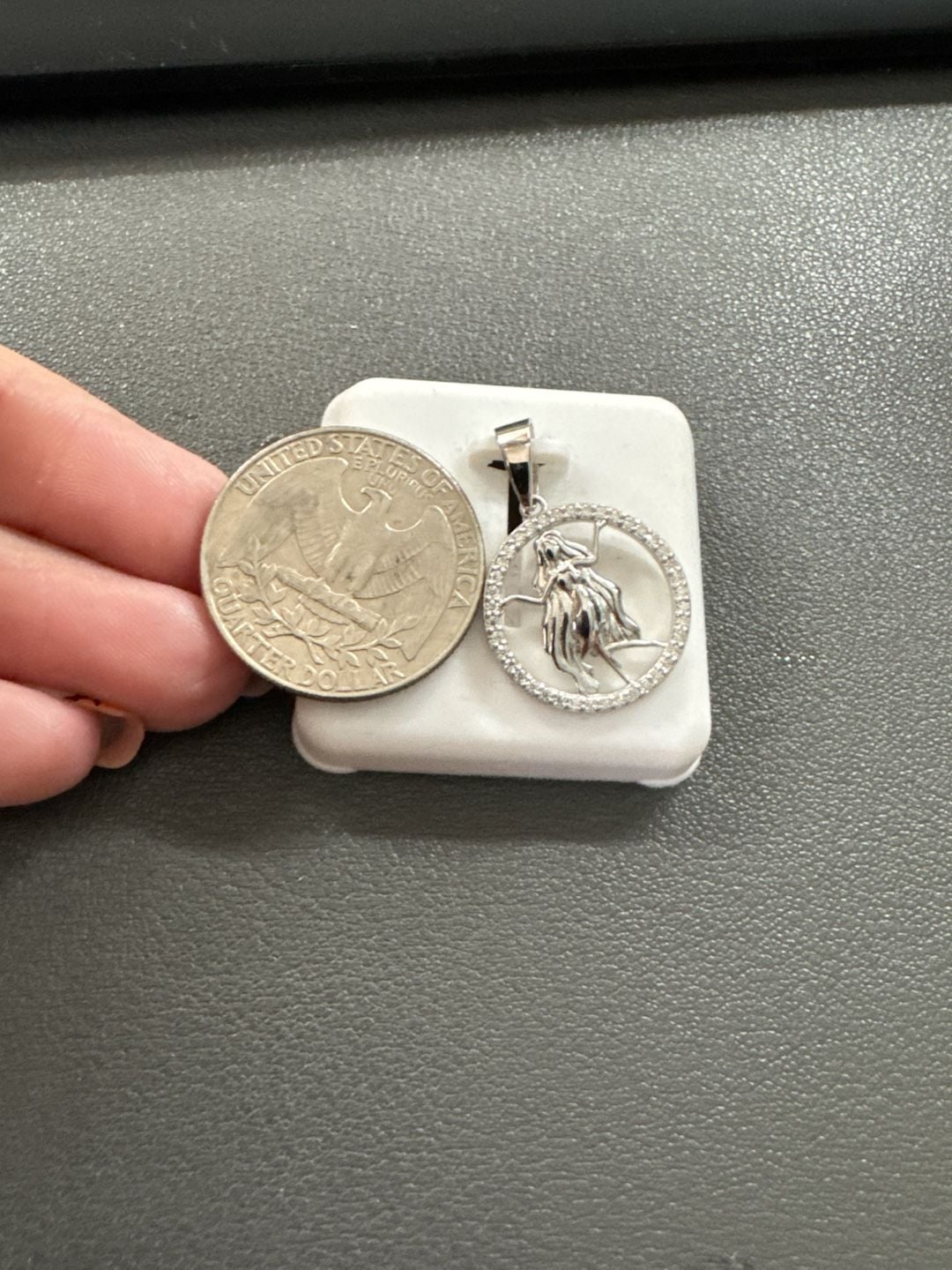 Moissanite 925 Silver Virgo 0.25CTW Pendant 6