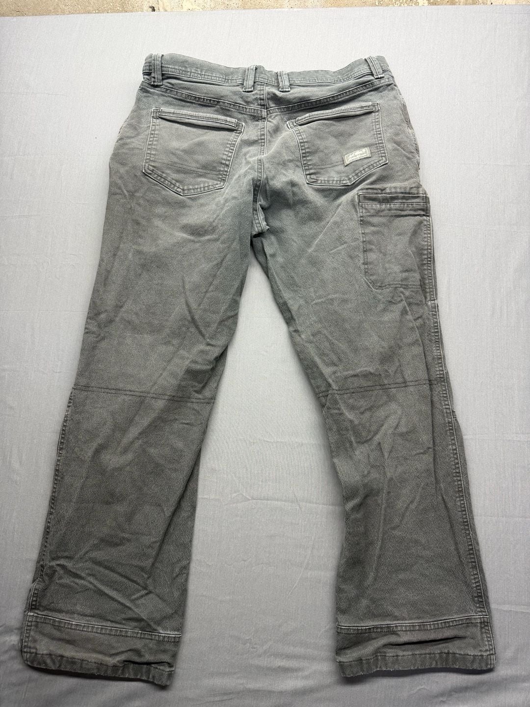 Eddie Bauer Carpenter Pants Gray Workwear Utility Jeans 11