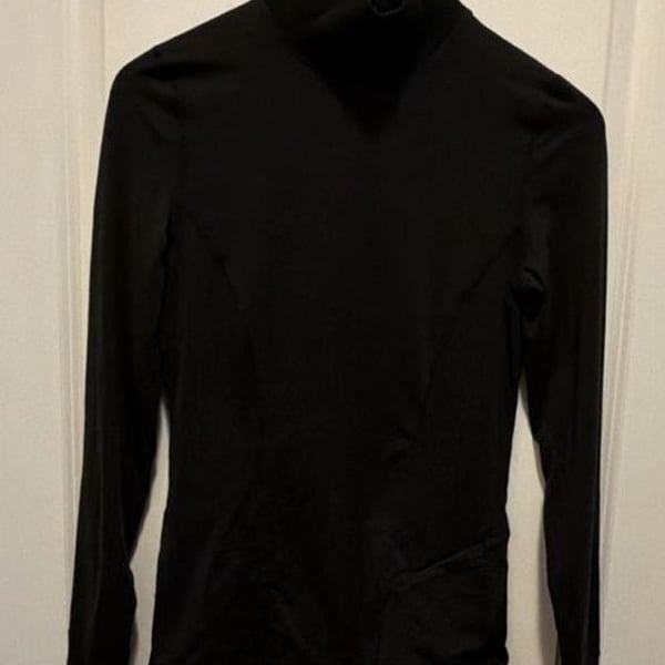 Terramar Climasense 2.0 Turtleneck Size S Black Long Sleeve Top