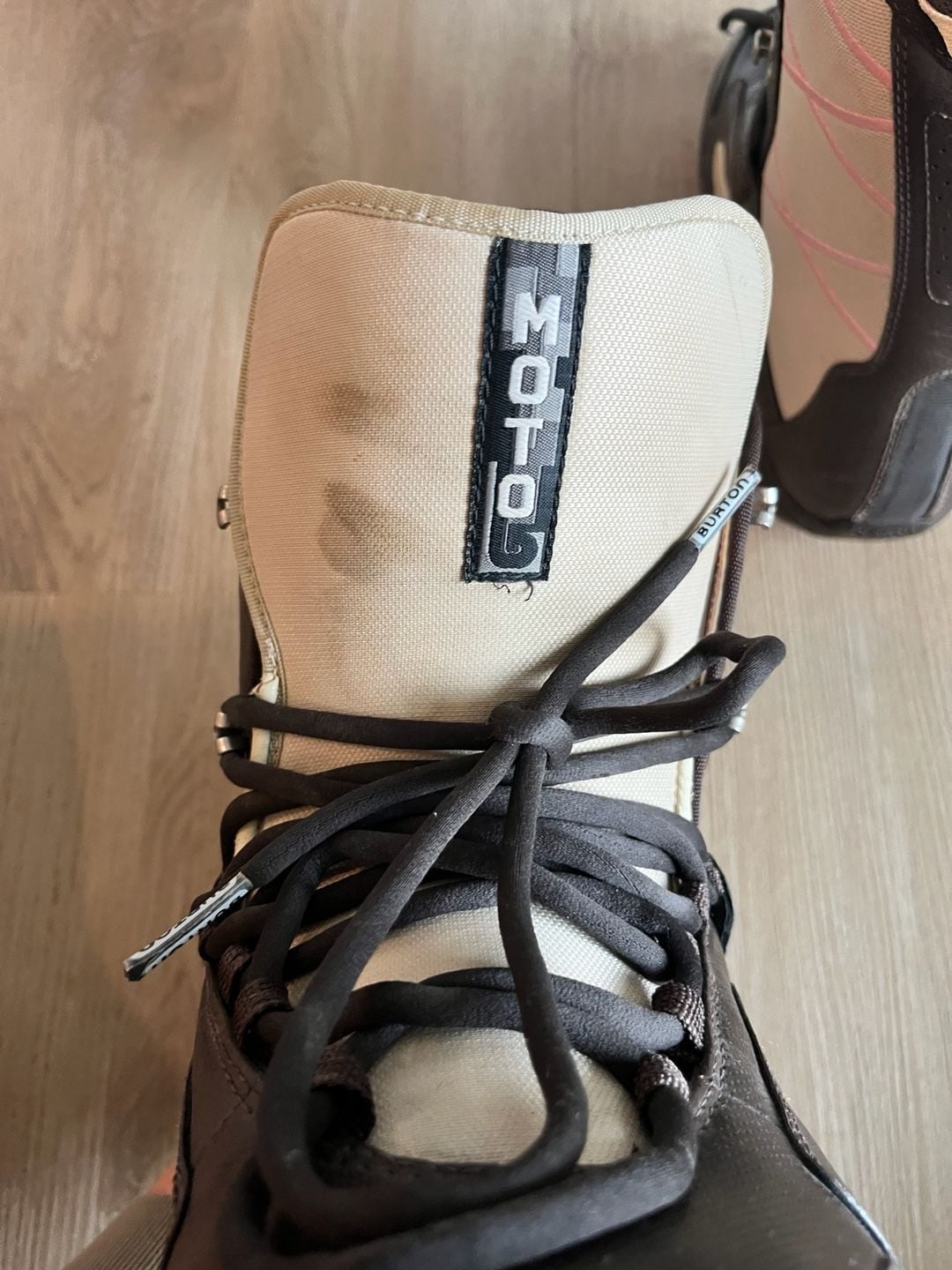 Burton, Moto Snowboard Boots, Chocolate Brown/Pink, Waterproof, Woman’s 7.5 7