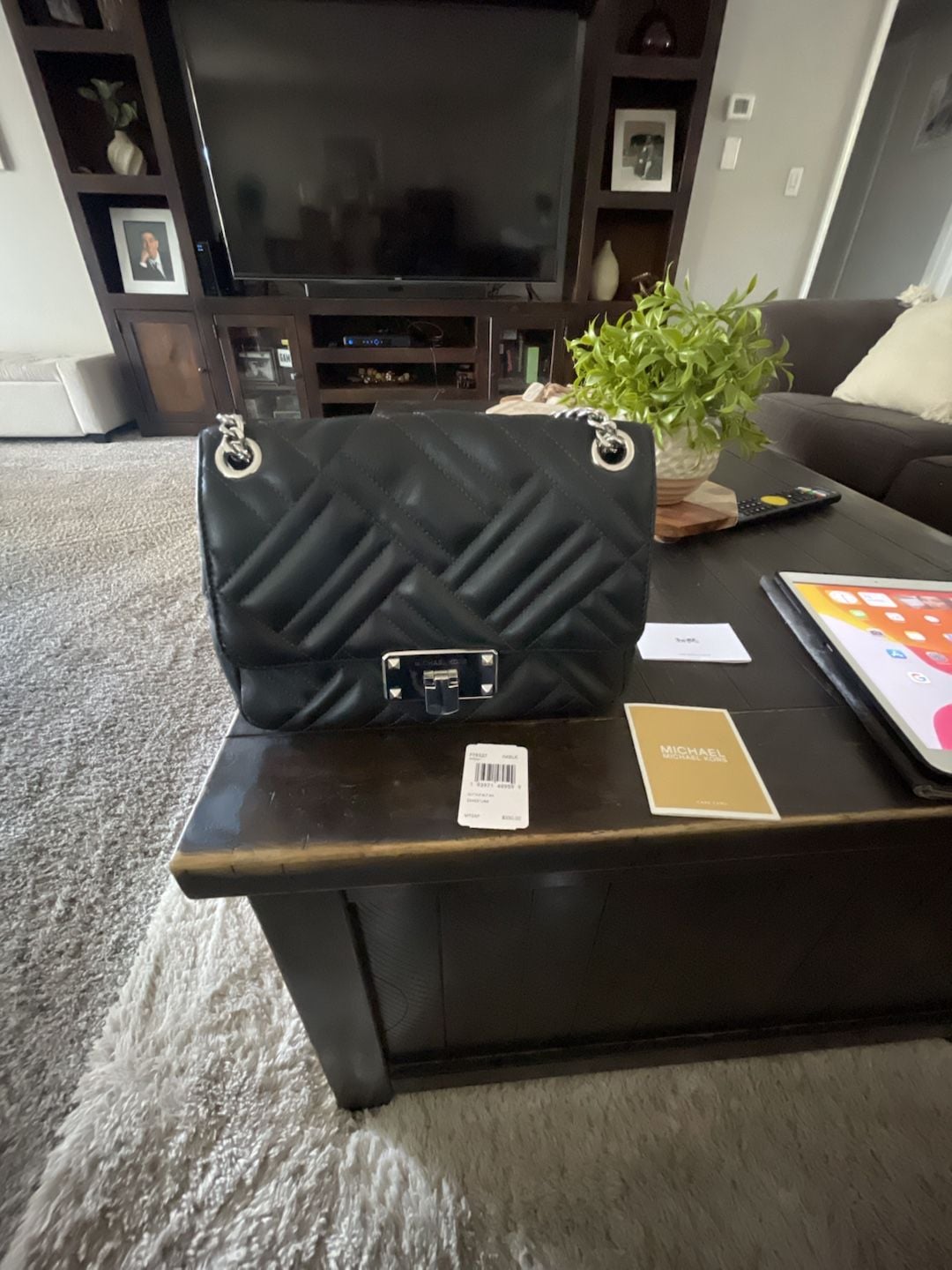 Michael Kors Black Peyton Quilted Medium 2