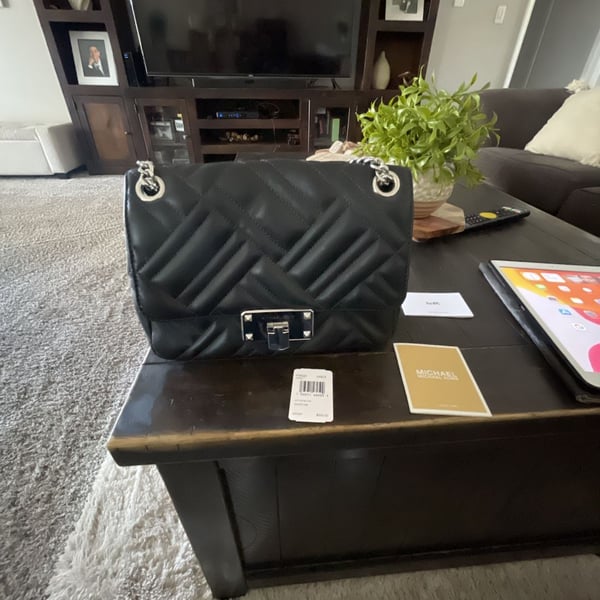 Michael Kors Black Peyton Quilted Medium