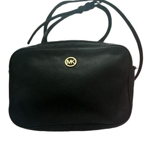Michael Kors Black Leather Crossbody Bag 2
