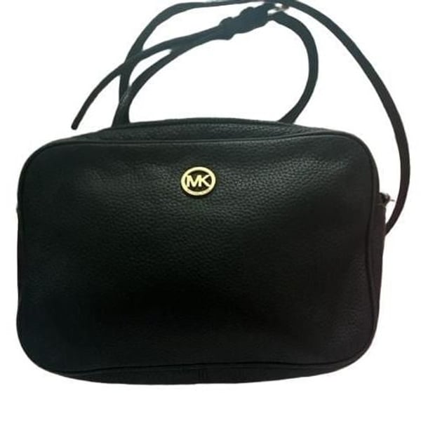 Michael Kors Black Leather Crossbody Bag
