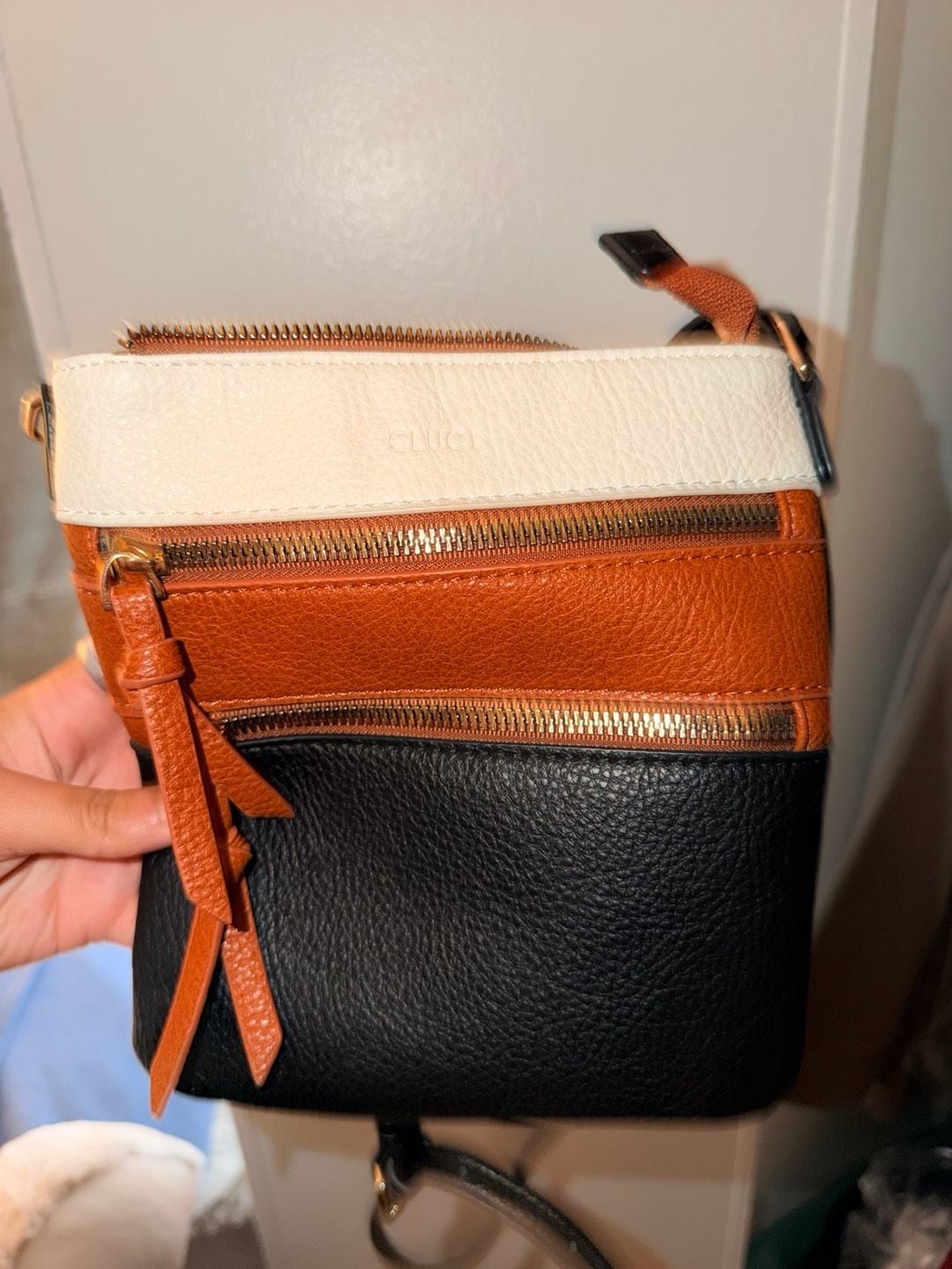 CLUCI Crossbody Bag Multi-Color Leather Handbag 3