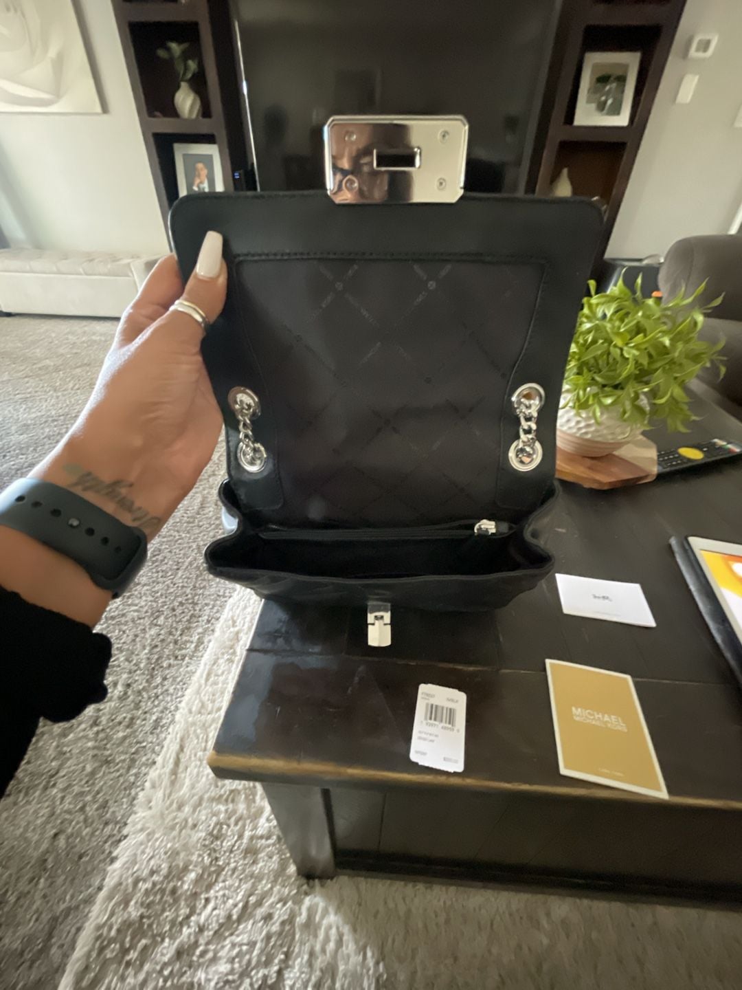 Michael Kors Black Peyton Quilted Medium 5