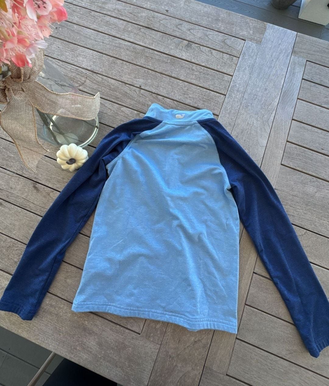 Vineyard Vines Performance 1/4 Zip Pullover Size S Blue 4
