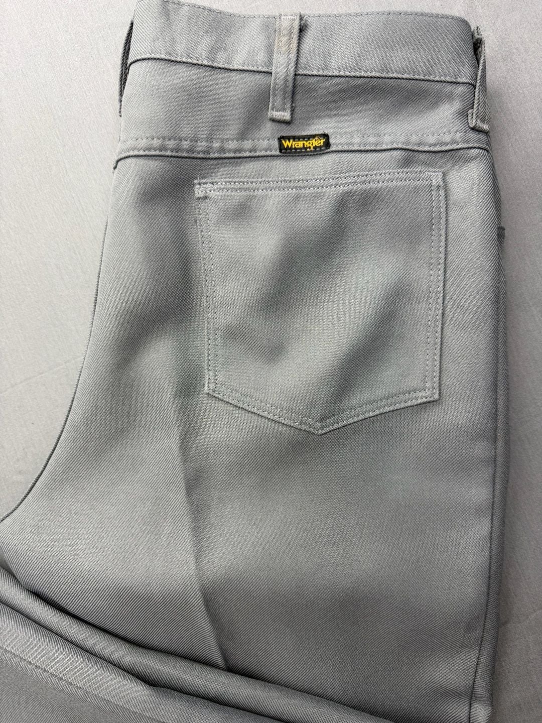 Wrangler Western Dress Pants Gray Polyester 3