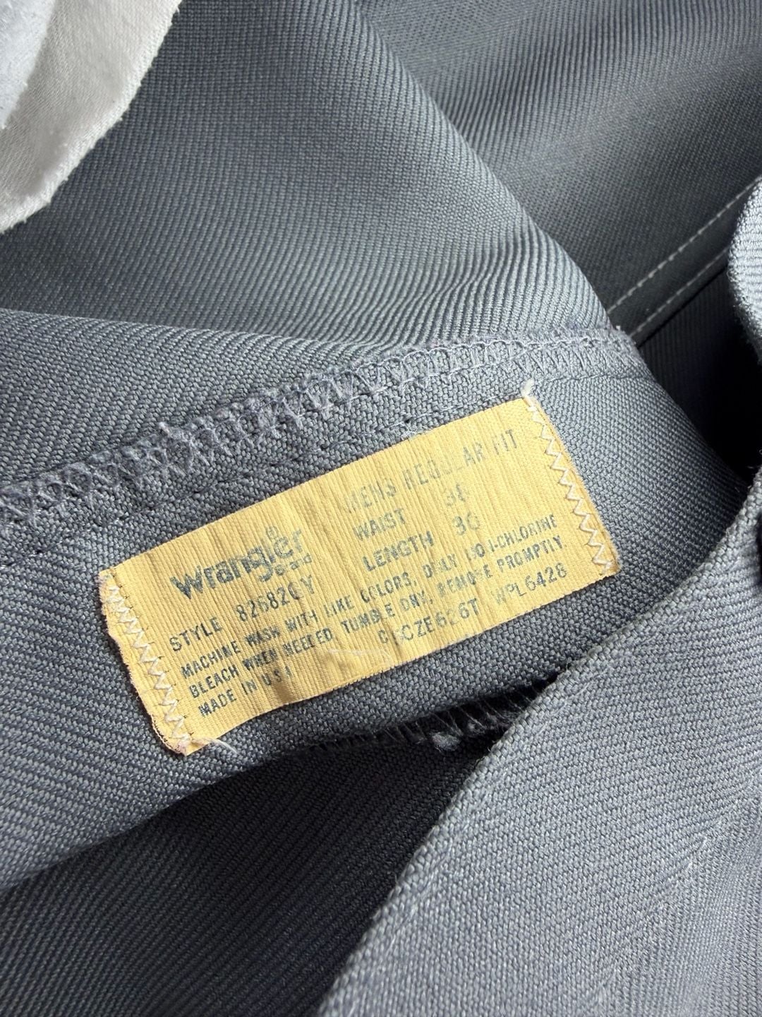 Wrangler Western Dress Pants Gray Polyester 5