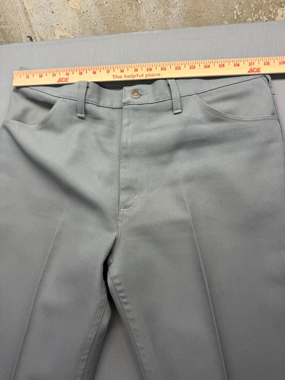 Wrangler Western Dress Pants Gray Polyester 6