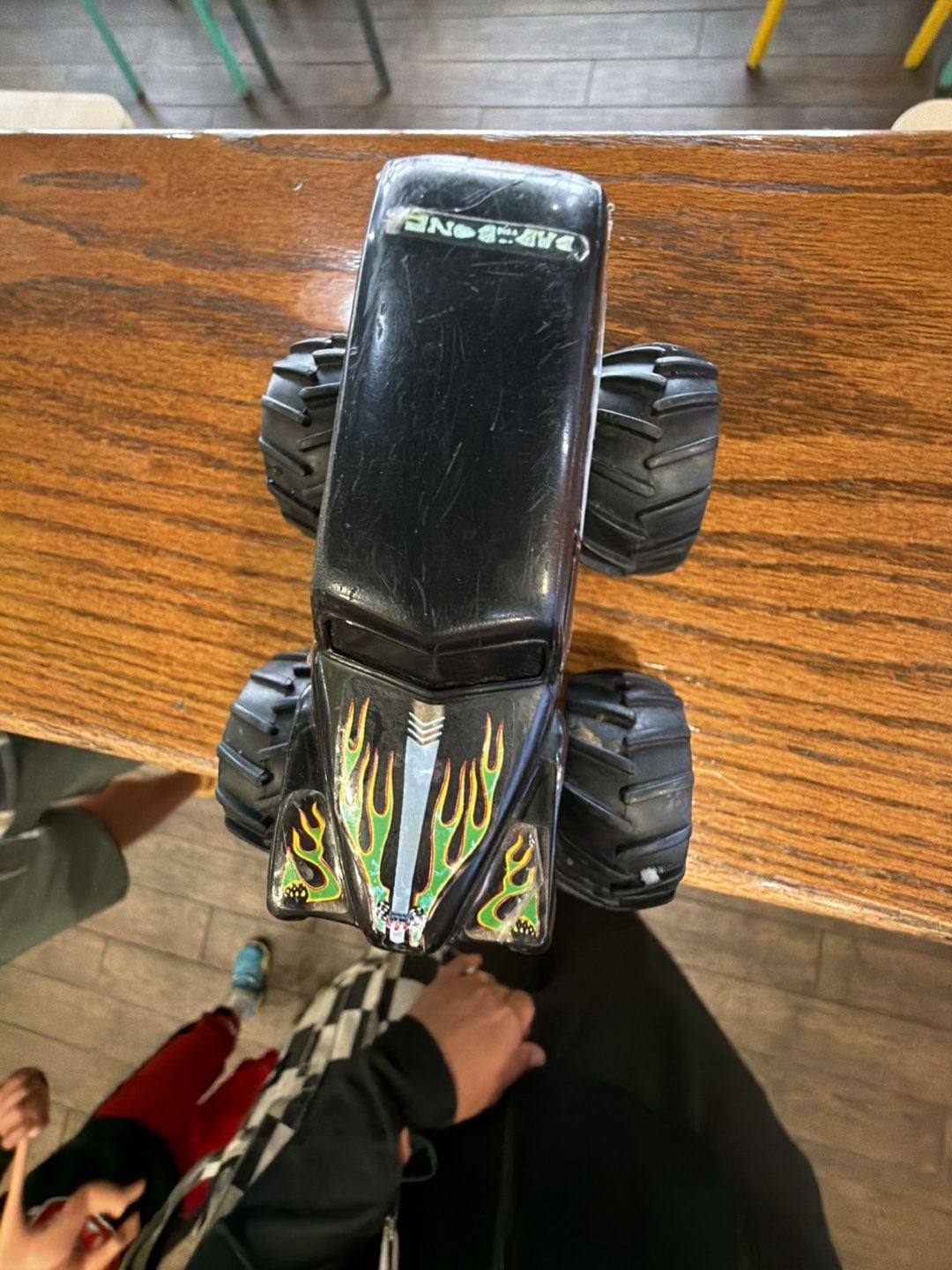 Mattel Grave Digger Friction Monster Truck Black Green 5