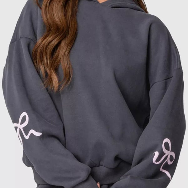 Edikted Bonney Bow Hoodie Large